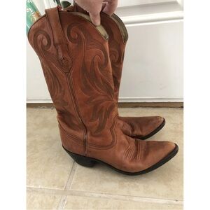 Durango Brown and Yellow Leather Western Boots